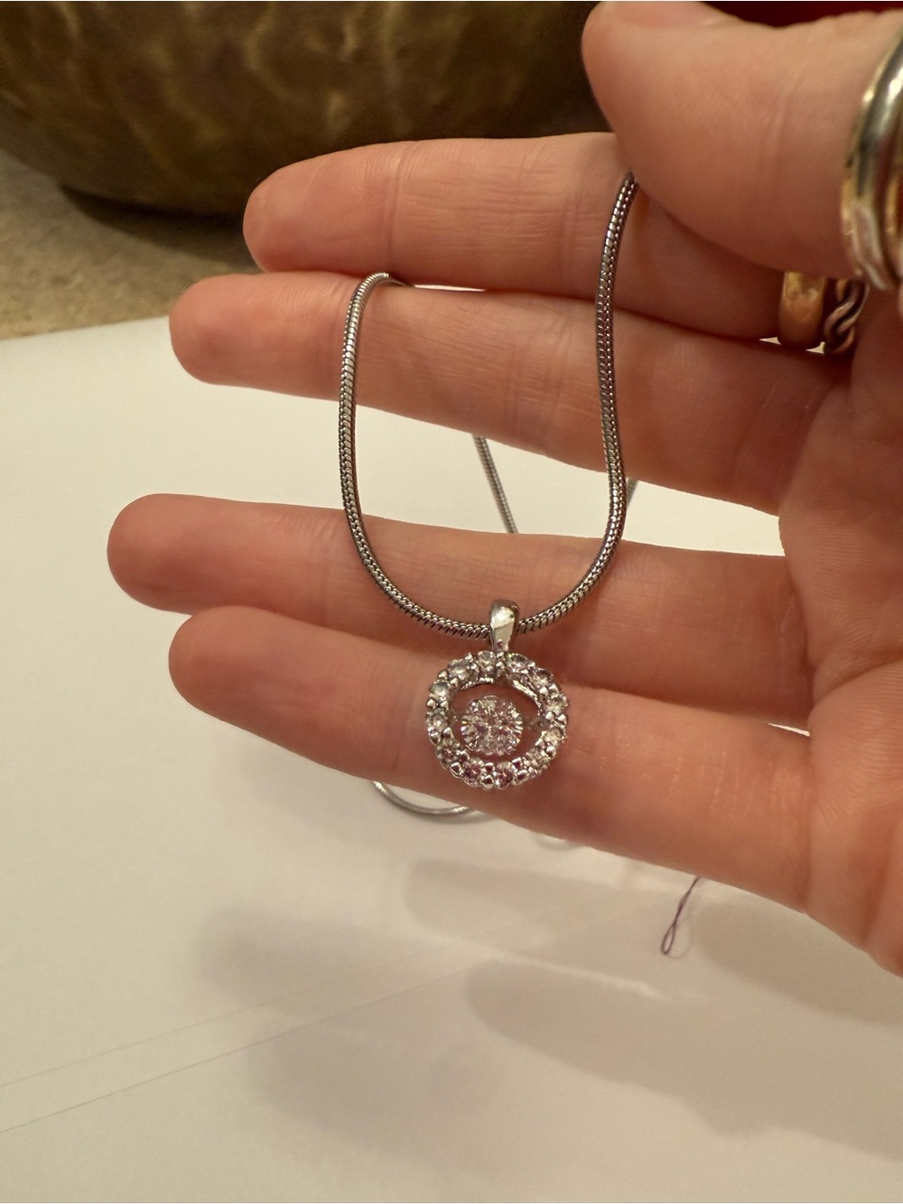 Diamond Pendant Necklace! - Picture 1 of 3